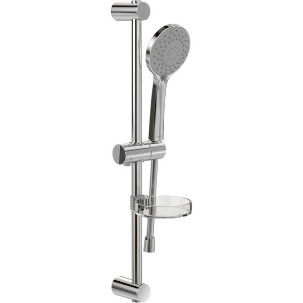 Villeroy & Boch Duschsystem Universal Showers inkl. Handbrause und Duschstange, Höhe 6.04 cm, Bauseschlauch 1600 mm, Duschgarnitur mit 3 Strahlarten, verstellba