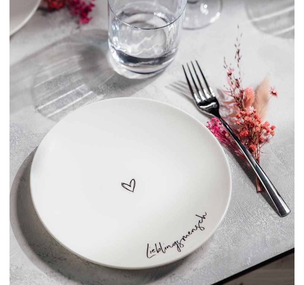 Villeroy & Boch Frühstücks-Geschirrset Statement Frühstücks-Set Lieblingsmensch 3-tlg. (3-tlg), 1 Personen, Porzellan – Bild 2 von 4