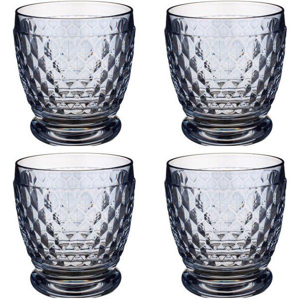 Villeroy & Boch Glas Boston Coloured, Kristallglas, Spülmaschinengeeignet, Blau, Boston, H: 10cm