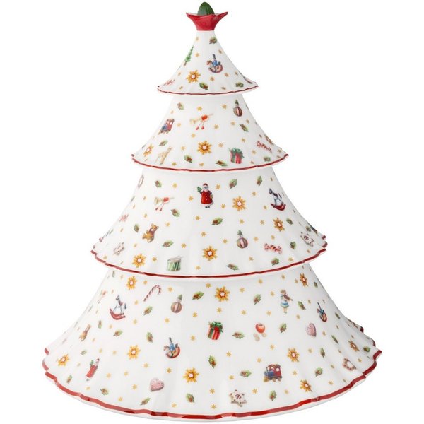 Villeroy & Boch Keksdose Toy's Delight Baum Dose 27,8cm, Premium Porcelain