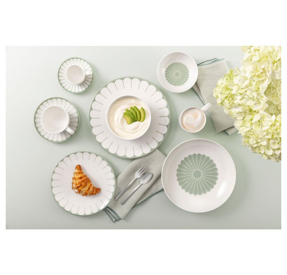 Villeroy & Boch Müslischale Müslischale 14 cm Fleur vert, Premium Porcelain, (1-tlg), Müslischale, Ø14,1cm, Premium Porcelain, grün – Bild 4 von 4