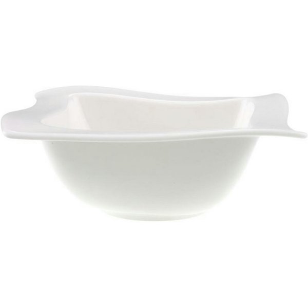 Villeroy & Boch Schale New Wave Bol 0,6 l viereckig, Premium Porcelain, (Bowls)