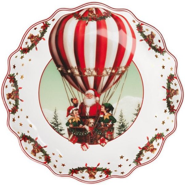 Villeroy & Boch Servierschüssel Annual Christmas Edition Jahresschale 2026, Porzellan, (1-tlg), Premium Porcelain, 1 Stck, Handwäsche empfohlen