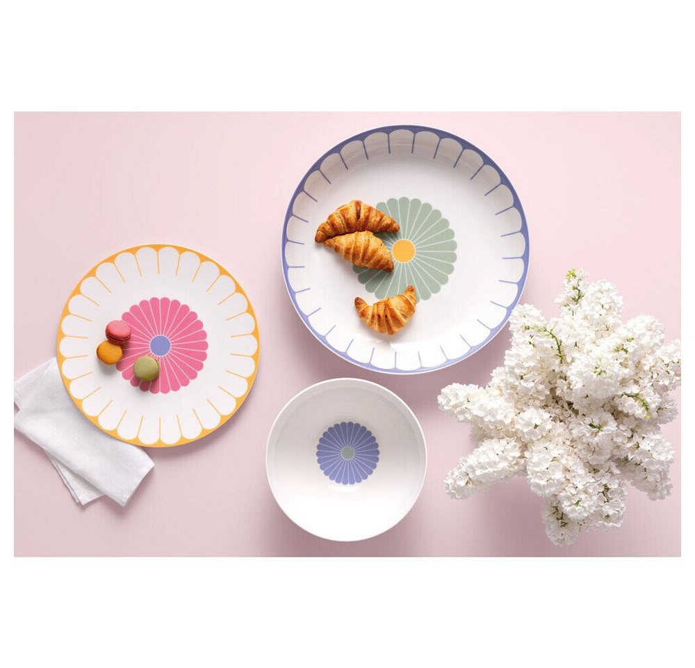 Villeroy & Boch Servierteller Servierteller 32 cm Fleur couleur, Premium Porcelain, (1-tlg), Servierteller, Ø32cm, Premium Porcelain, mehrfarbig – Bild 4 von 4