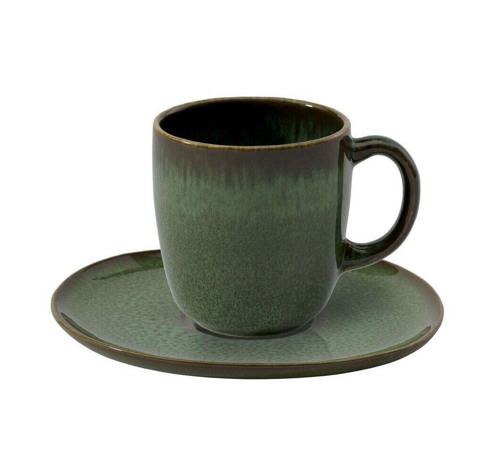 Villeroy & Boch Tasse Kaffeetasse 0,16 l Lave vert, 1-tlg., Steingut, Kaffeetasse, 0,16 l, Steingut, grün – Bild 2 von 4