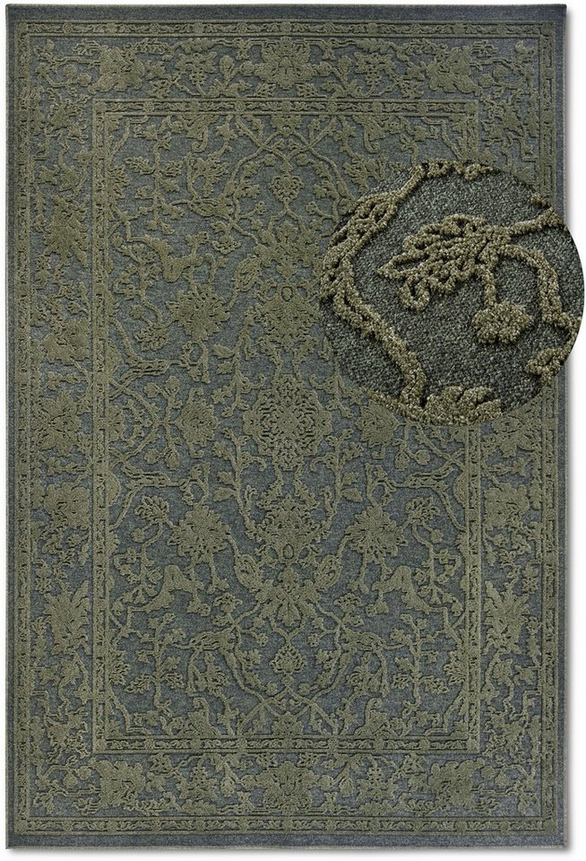 Villeroy & Boch Teppich Ambroise, rechteckig, Höhe: 5,5 mm, Wohnzimmer, Schlafzimmer, Modern, Hoch-Tief Effekt, Flur – Bild 2 von 5