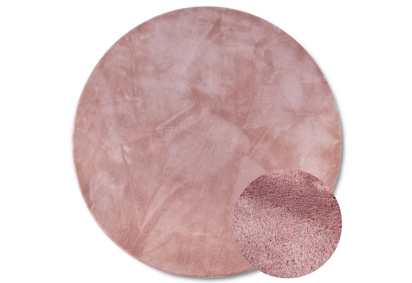 Villeroy & Boch Teppich Leon, rund, Höhe: 15 mm, Langflor, Shaggy, einfarbig, flauschig, weich, glänzend, modern, uni – Bild 2 von 5