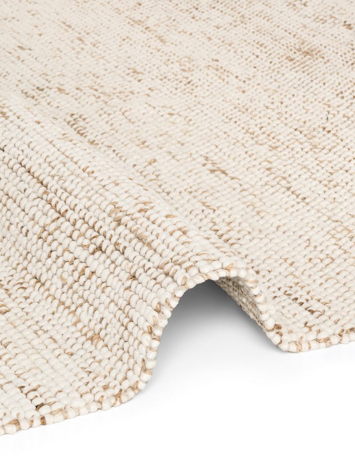 Villeroy & Boch Teppich Peas, rechteckig, Höhe: 18 mm, Handgewebt, Bouclé, Wolle, Jute, Natur, Läufer, Wohnzimmer, Skandi – Bild 5 von 5