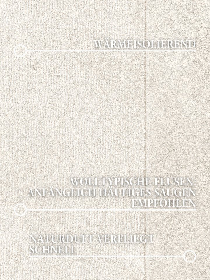 Villeroy & Boch Teppich Wollteppich Kivi, rechteckig, Höhe: 17 mm, Handgewebt, Wolle, Bordüre, Einfarbig, Läufer, Wohnzimmer, Modern – Bild 3 von 5