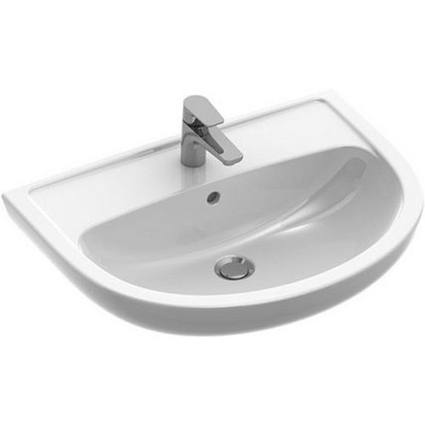 Villeroy & Boch Waschtisch V&B Gustavsberg Waschtisch Saval 2.0 60x45,5cm, we, mit Hahnloch und Ü