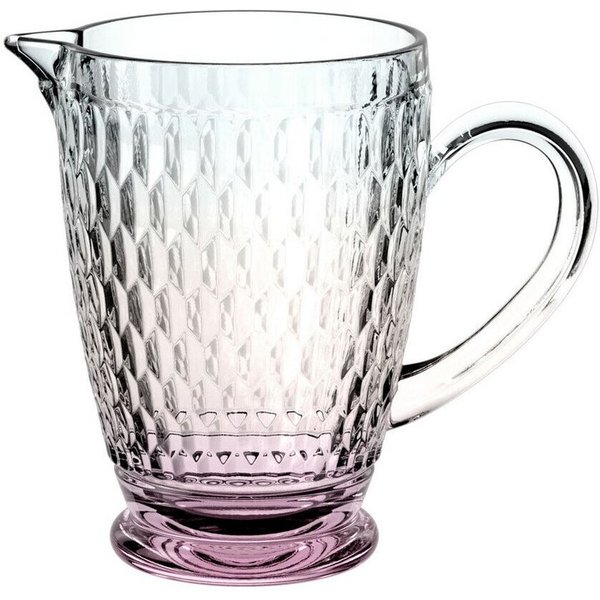 Villeroy & Boch Wasserkrug Glaskrug 1,0 l Boston Pearl, (Geschirrset, 1-tlg., 2x Speiseteller 26 cm, Teller tief 21,5 cm), Made in Germany, mehrfarbig, Kritsall