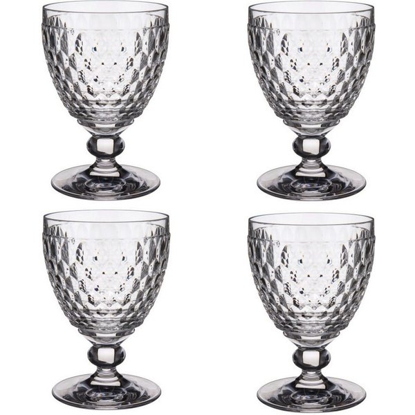 Villeroy & Boch Weinglas Boston, Kristallglas, Spülmaschinengeeignet, Transparent, Boston, H: 13.2cm
