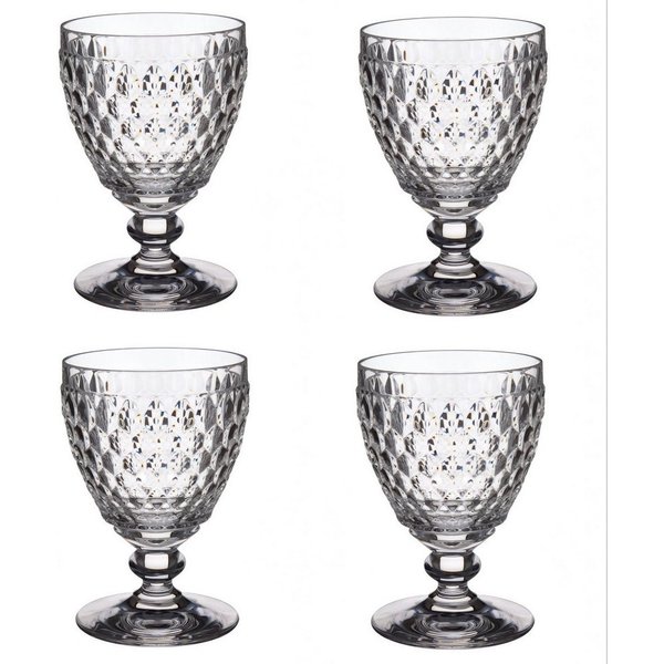 Villeroy & Boch Weinglas Boston, Kristallglas, Spülmaschinengeeignet, Transparent, Boston, H: 12cm