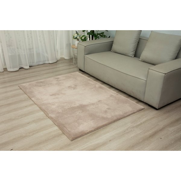 Vimoda Fellteppich Lisa, aus Mikrofaser rutschfeste und warme Oberfläche, Höhe: 16 mm, Teppich Wohnzimmer extra flauschig & weich, dicht, Kinderzimmer