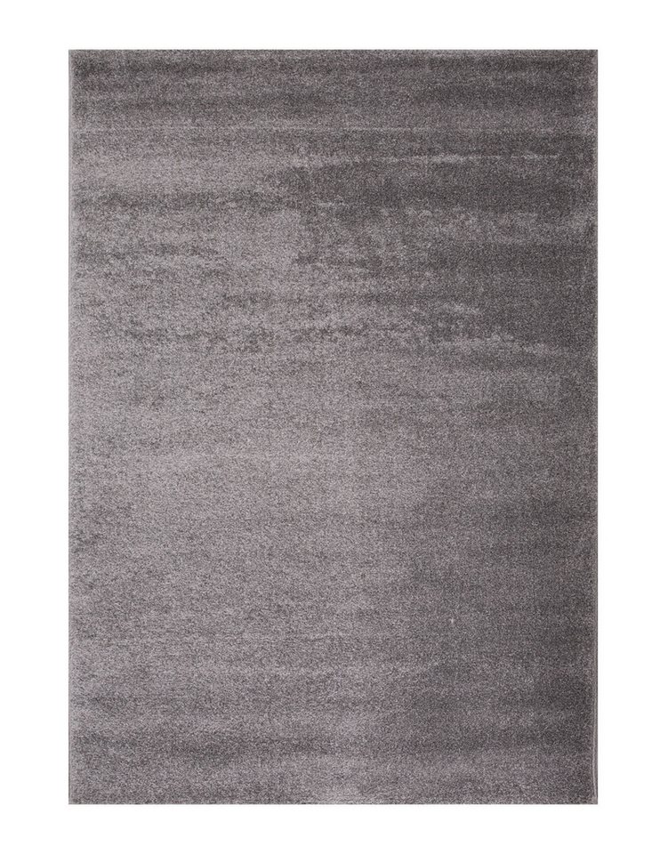 Vimoda Fellteppich Wohnzimmer Teppich hochflor Weich,&, Flauschig, Rechteckig, Höhe: 20 mm, Teppich einfarbig Seidiger, Glanz, in Grau & Anthrazit – Bild 2 von 4