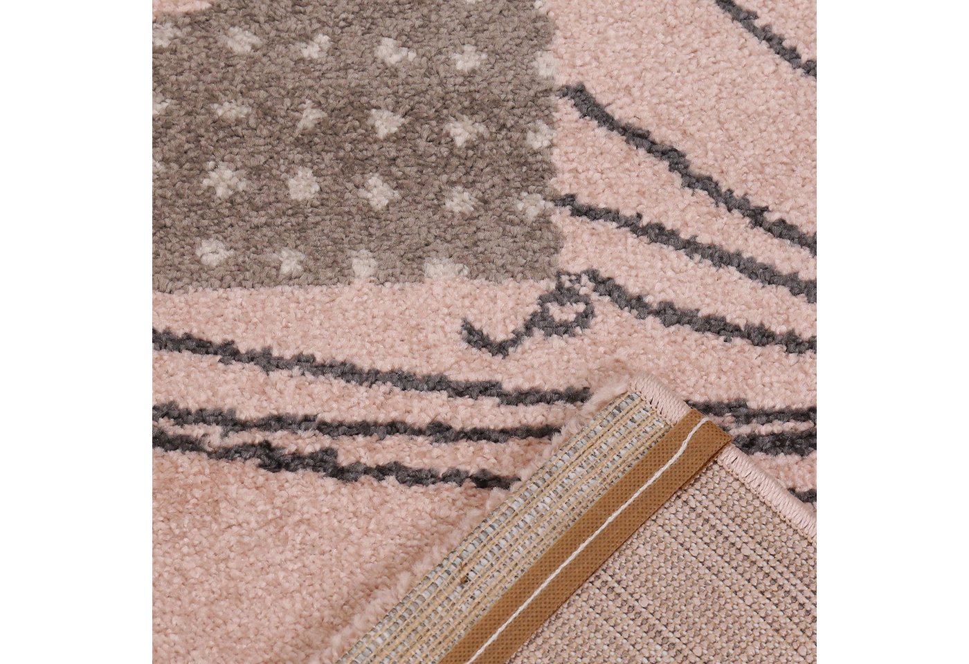 Vimoda Kinderteppich Tiere Design, mit freundlichen Effekt, Rechteckig, Teppich, Kinderzimmer, Babyzimmer, Schlafzimmer, Mädchen, Jung – Bild 3 von 4