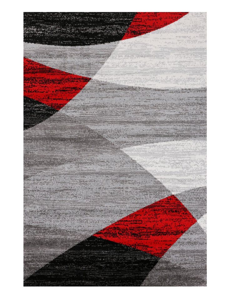 Vimoda Läufer Wohnzimmer Teppich Kurzflor, geometrisches Look, Rechteckig, Höhe: 5 mm, Läufer Moderner Meliert Muster für Küche und Schlafzimmer – Bild 2 von 5