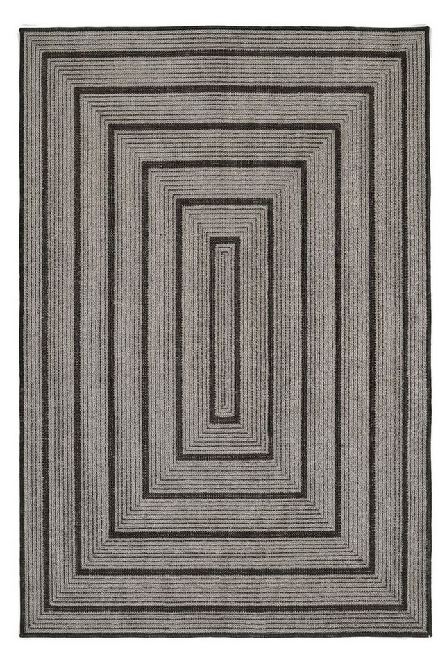 Vimoda Outdoorteppich Ventura, wetterfest robust kurzflor teppich Balkon Terrasse Küche, Rechteckig, Höhe: 5 mm, In- & Outdoor geometrisches Design Teppich wasc – Bild 2 von 5