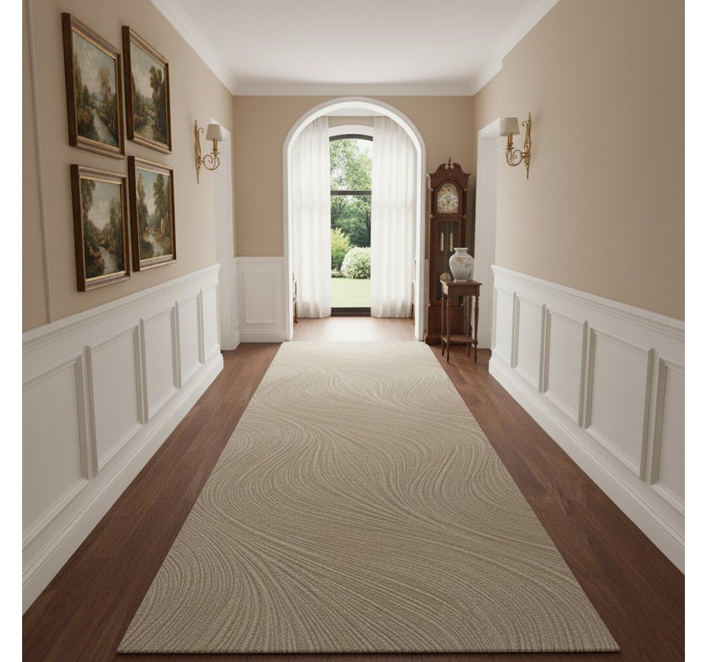 Vimoda Teppich Boho Design Unifarbe Hoch-Tief-Effekt, Rechteckig, Höhe: 6 mm, Teppich 3D Hoch-Tief-Effekt Modern für Esszimmer, Flur & Schlafzimmer – Bild 3 von 4