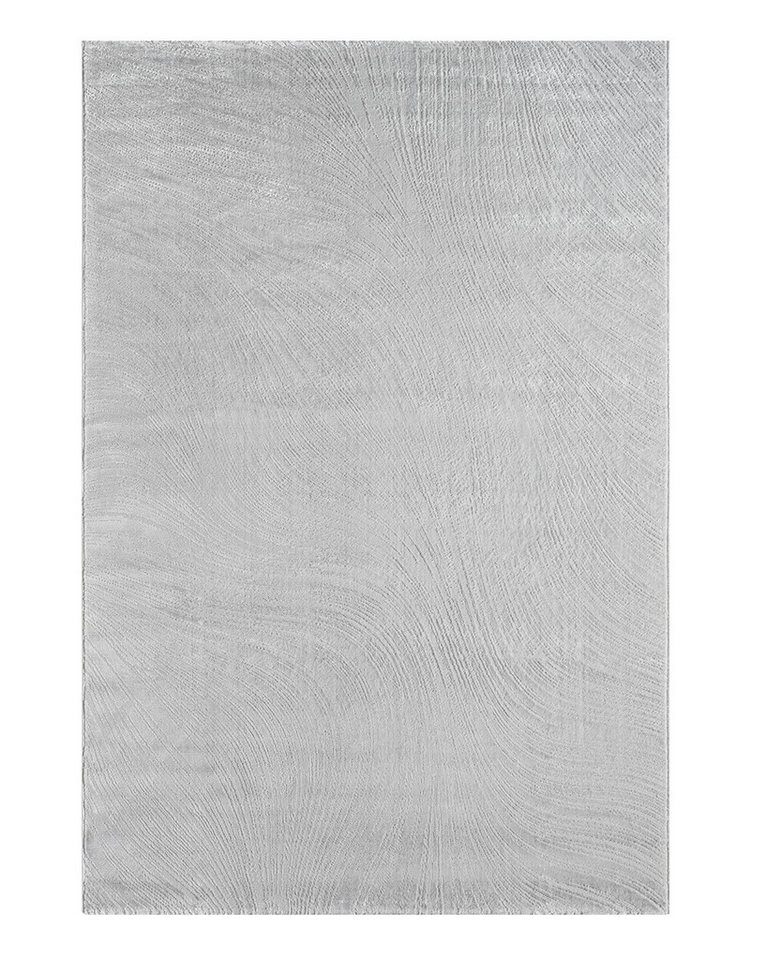Vimoda Teppich Boho Design Unifarbe Hoch-Tief-Effekt, Rechteckig, Höhe: 6 mm, Teppich 3D Hoch-Tief-Effekt Modern für Esszimmer, Flur & Schlafzimmer – Bild 2 von 5
