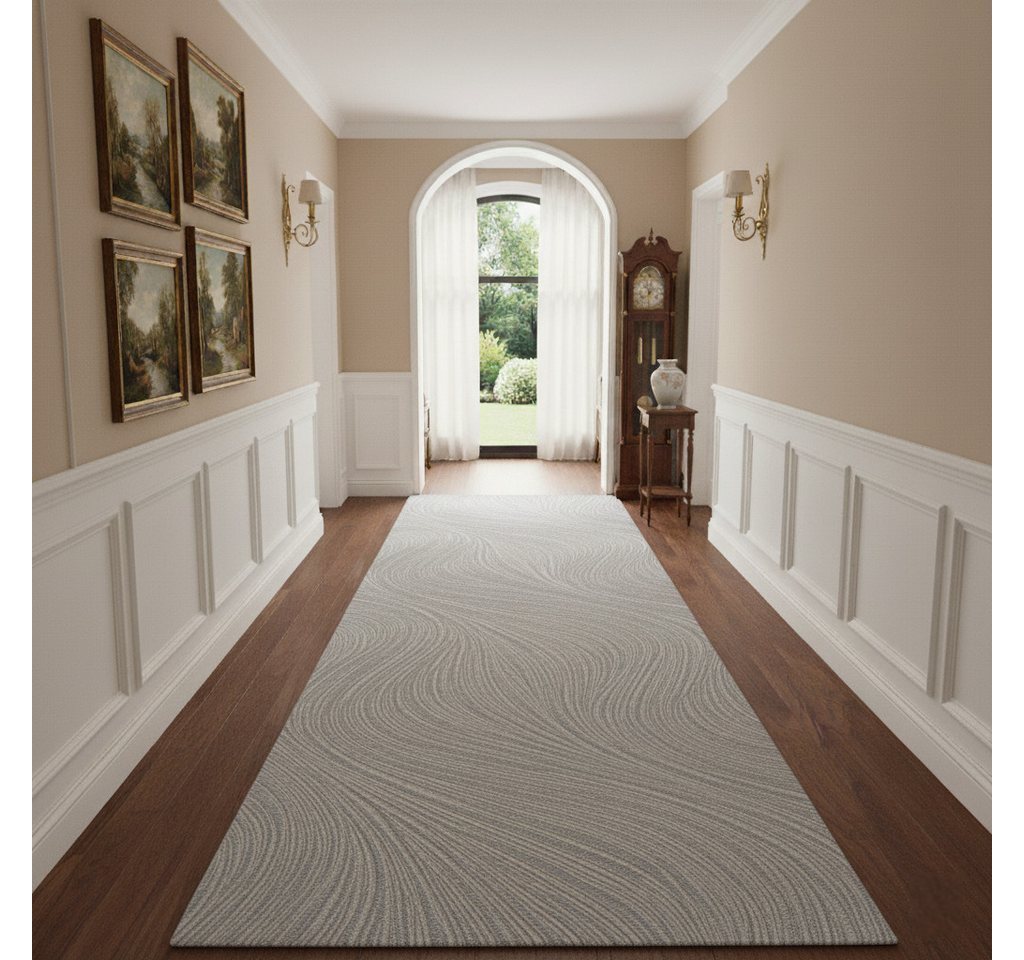Vimoda Teppich Boho Design Unifarbe Hoch-Tief-Effekt, Rechteckig, Höhe: 6 mm, Teppich 3D Hoch-Tief-Effekt Modern für Esszimmer, Flur & Schlafzimmer – Bild 5 von 5