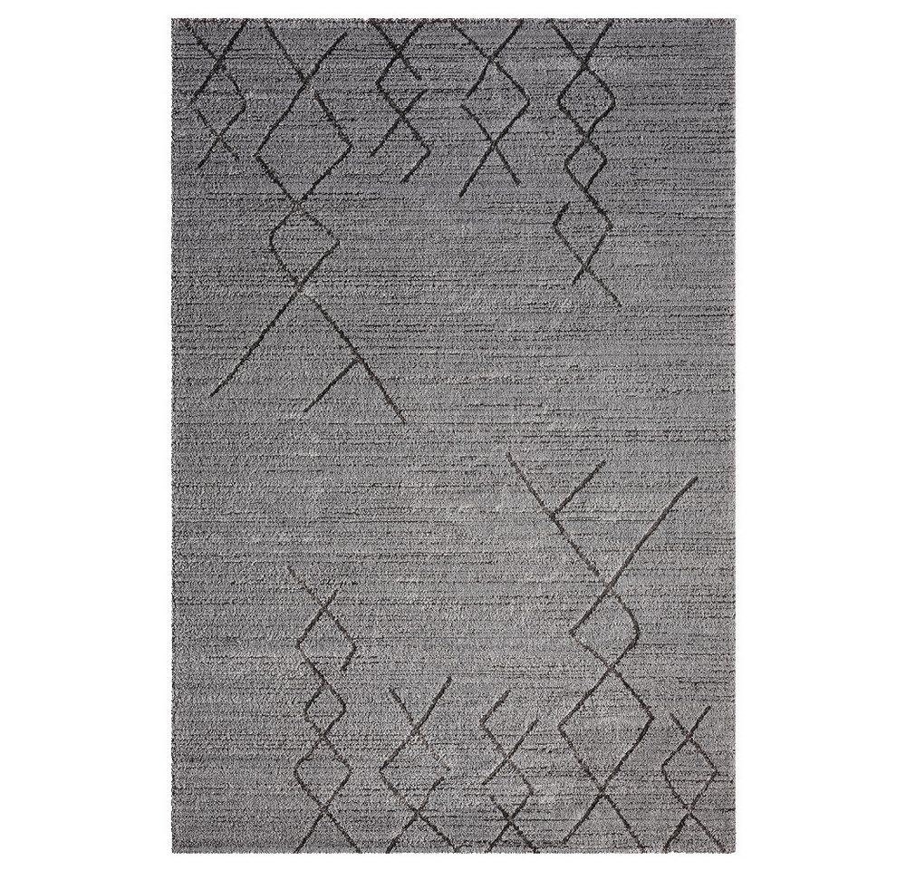 Vimoda Teppich Boho und skandinavischen Stil, Creme & Grau, Rechteckig, Höhe: 10 mm, teppich Berberlook, Wohnzimmer, Schlafzimmer, Küche – Bild 2 von 5