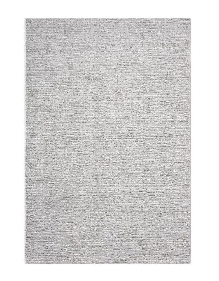 Vimoda Teppich Hoch-Tief Effekt, Gestreifte 3D Muster, Rechteckig, Höhe: 11 mm, Teppich Stein Effekt, uni, Wohnzimmer, Schlafzimmer – Bild 2 von 5