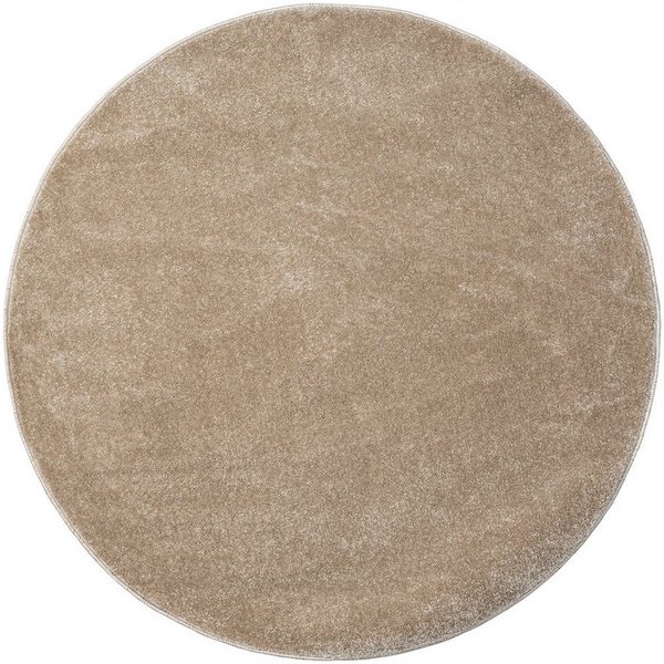 Vimoda Teppich Teppich Rund Wohnzimmer Kurzflor, Rund, Höhe: 8 mm, Teppich Rund Einfarbig