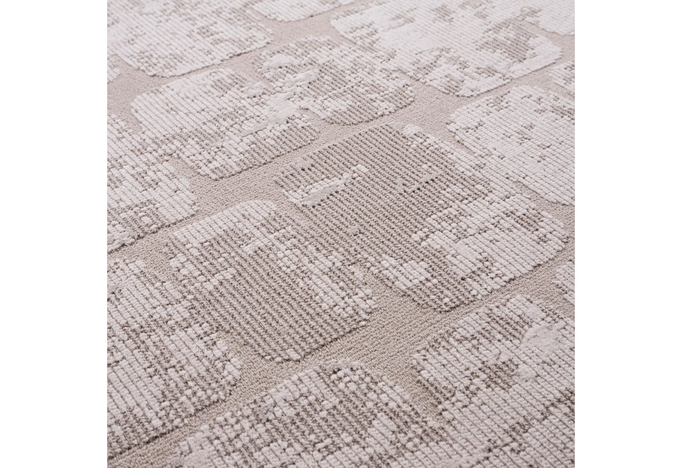Vimoda Teppich Wohnzimmer COSTA, modern Designteppich 3D Effekt, Rechteckig, Höhe: 11 mm, premium Rechteck Muster hoch-tief Kurzflor weich, Boho Einfarbig – Bild 5 von 5