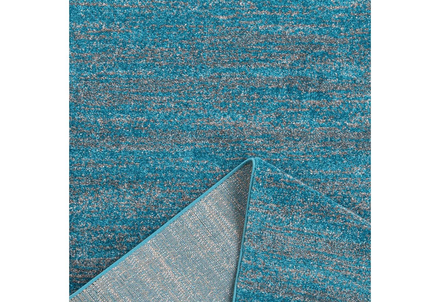 Vimoda Teppich Wohnzimmer Modern Meliert fürs, Schlafzimmer, Flur, Kinderzimmer, Rechteckig, Höhe: 10 mm, meliert & dicht Einfarbig Läufer – Bild 3 von 5