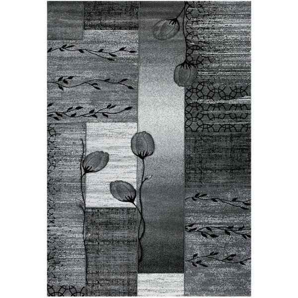 Vimoda Teppich Wohnzimmer teppich Schlafzimmer, Rechteckig, Höhe: 13 mm, Blumen Motiv, meliert,designer Läufer dicht