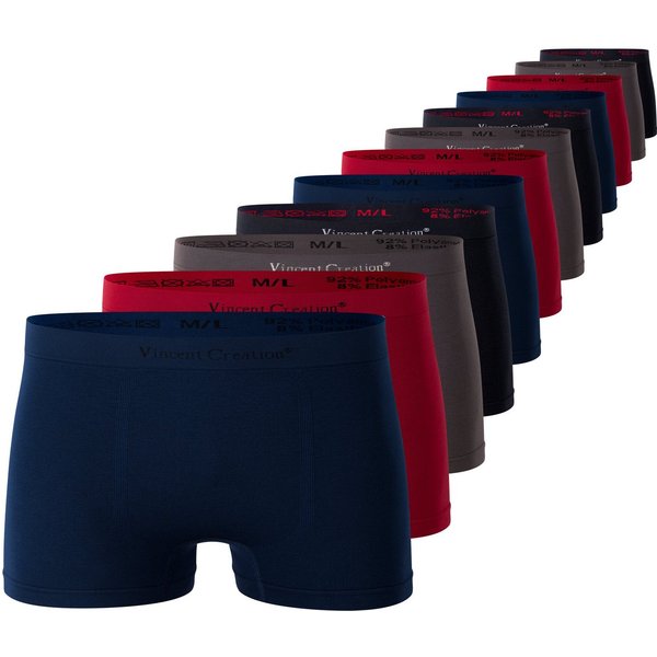 Vincent Creation® Boxershorts 12er Pack, Microfaser - Seamless (12-St) weiche Microfaser-Qualität