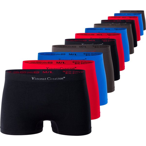 Vincent Creation® Boxershorts 12er Pack, Microfaser - Seamless (12-St) weiche Microfaser-Qualität