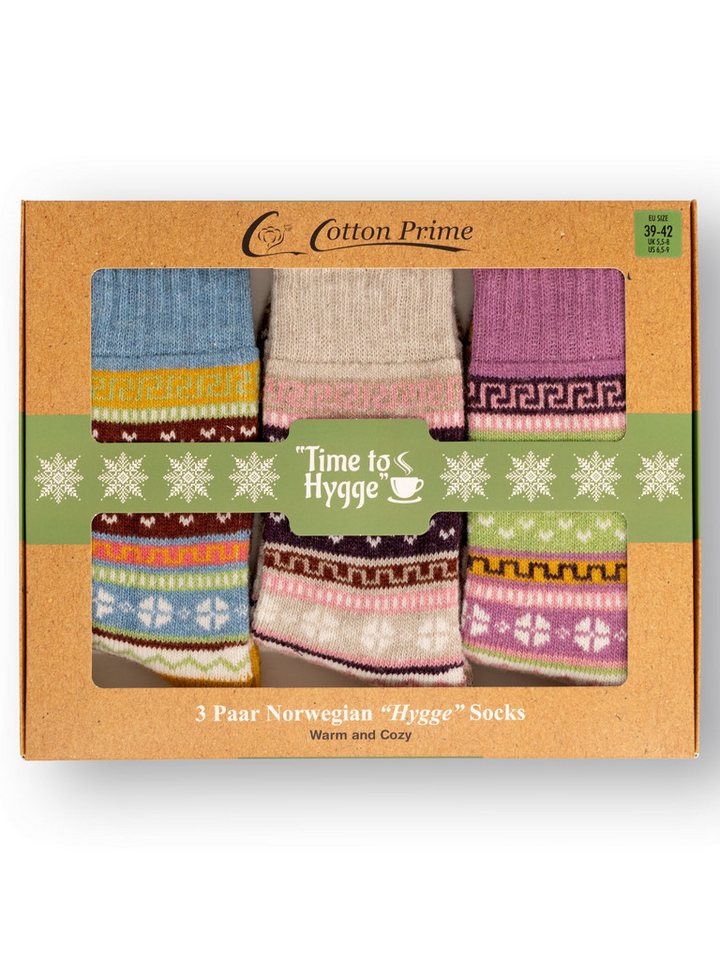 Vincent Creation® Socken (3-Paar) Hygge Socken mit Wolle – Bild 2 von 5