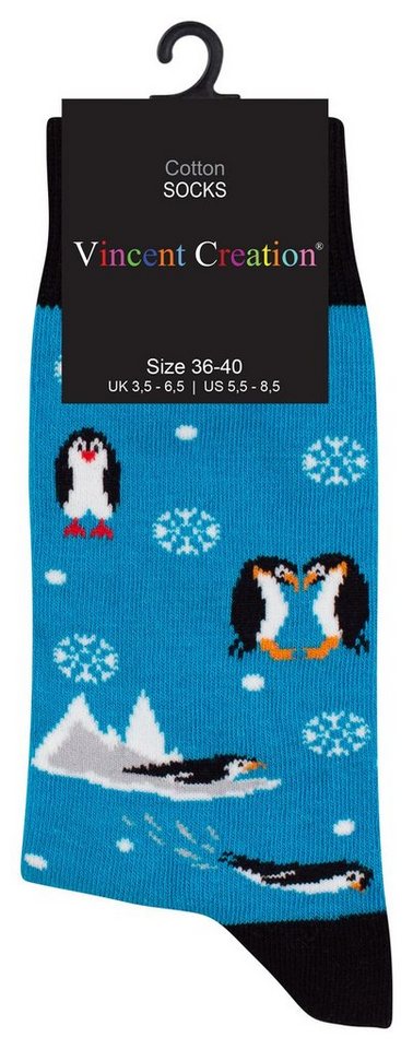 Vincent Creation® Socken Farbenfrohe Freizeitsocken Damen & Herren mit bunten lustigen Motiven – Bild 2 von 3