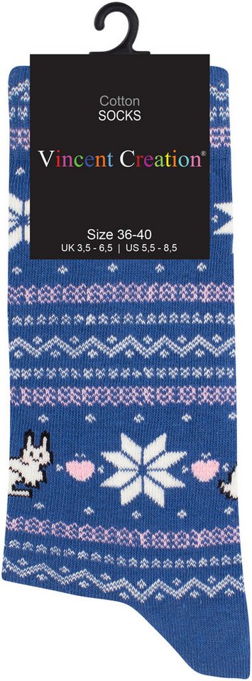 Vincent Creation® Socken Farbenfrohe Freizeitsocken Damen & Herren mit bunten lustigen Motiven – Bild 2 von 3
