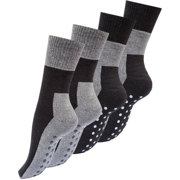 Vincent Creation® Socken Stoppersocken (4-Paar) mit ABS-Sohle
