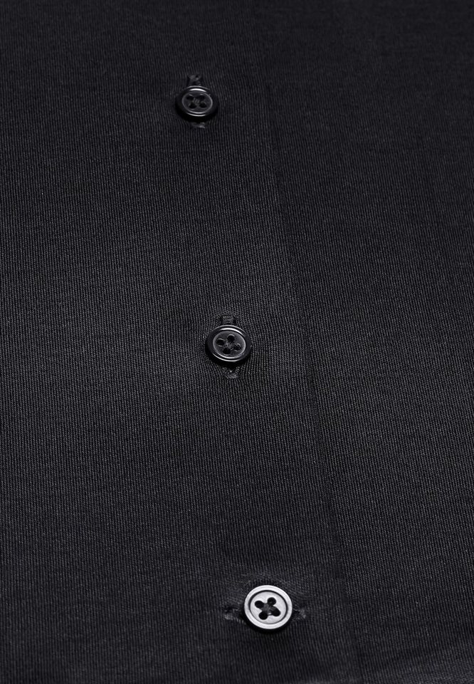Vincenzo Boretti Klassische Bluse leicht tailliert Jersey Kelchkragen – Bild 3 von 4