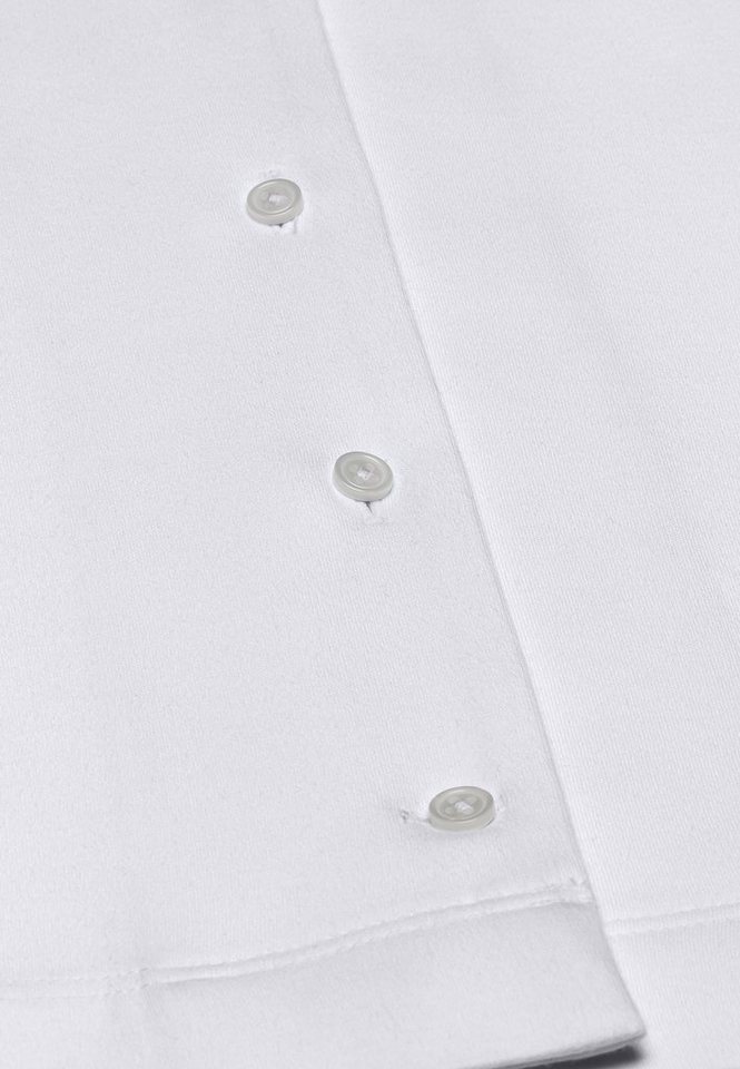 Vincenzo Boretti Klassische Bluse leicht tailliert Jersey Kelchkragen Kurzarm – Bild 3 von 4
