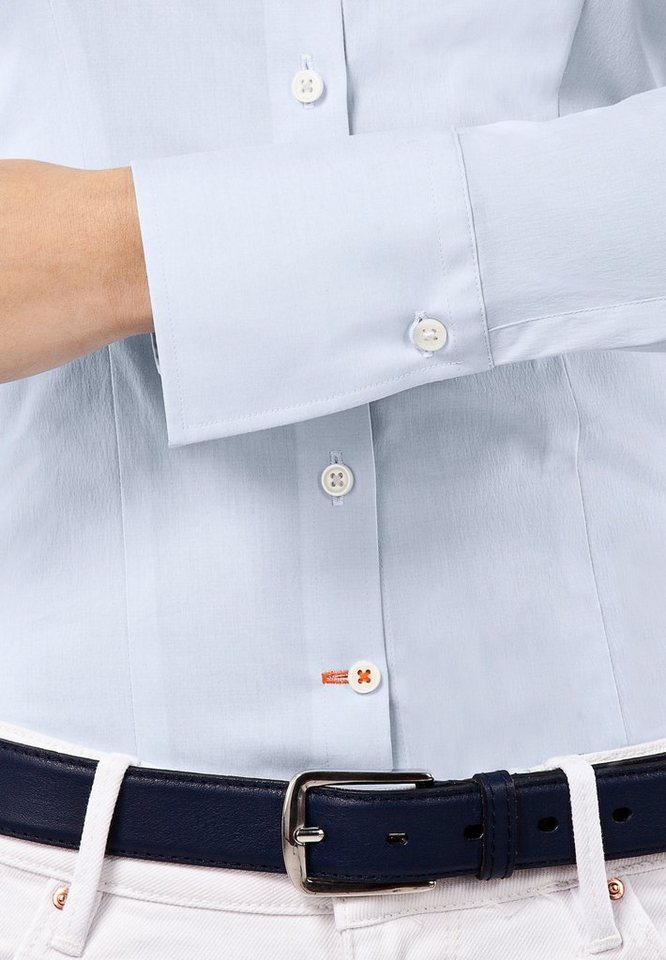 Vincenzo Boretti Klassische Bluse tailliert stretch – Bild 4 von 4