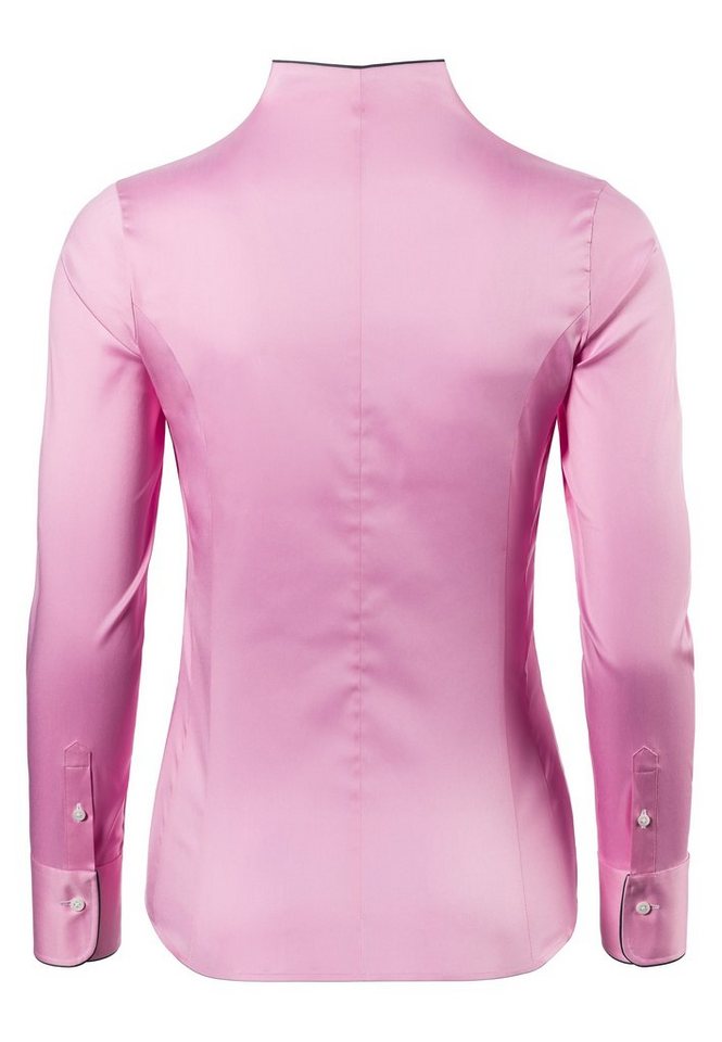 Vincenzo Boretti Klassische Bluse tailliert stretch Kelchkragen – Bild 3 von 3