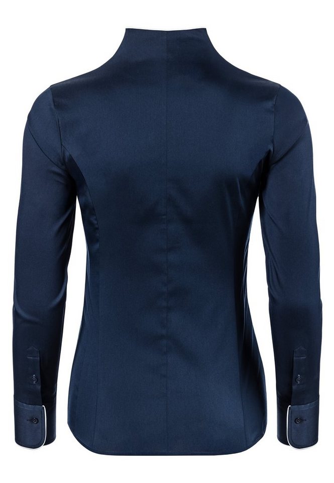 Vincenzo Boretti Klassische Bluse tailliert stretch Kelchkragen – Bild 3 von 3