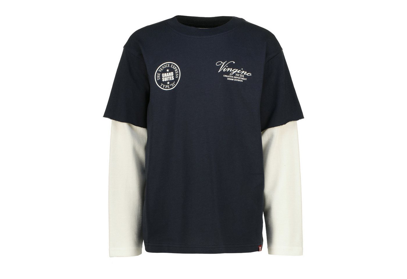 Vingino Langarmshirt Layer-Optik, Baumwolle, Rundhalsausschnitt – Bild 3 von 5