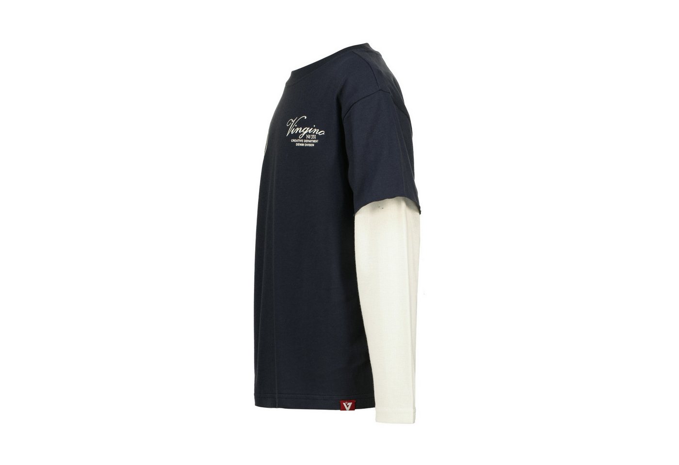 Vingino Langarmshirt Layer-Optik, Baumwolle, Rundhalsausschnitt – Bild 4 von 5