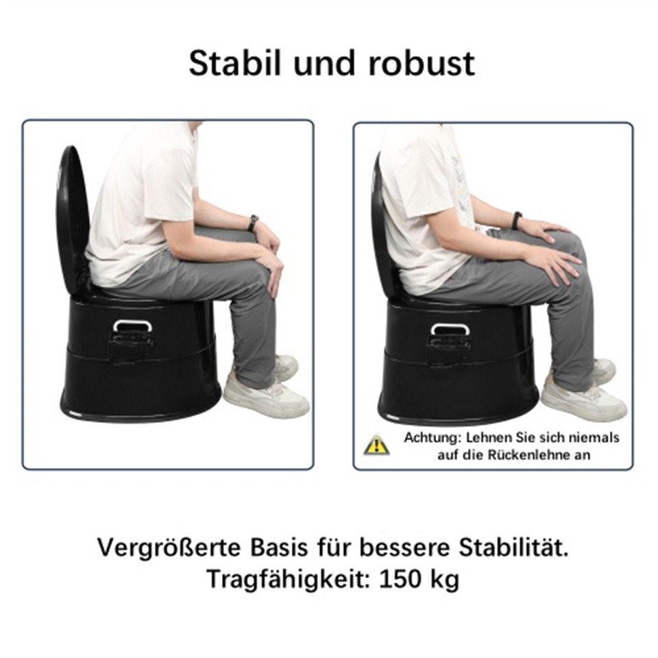 VINGLI Campingtoilette Tragbare Mobile Toilette,Stabil, Robust – Bild 3 von 5