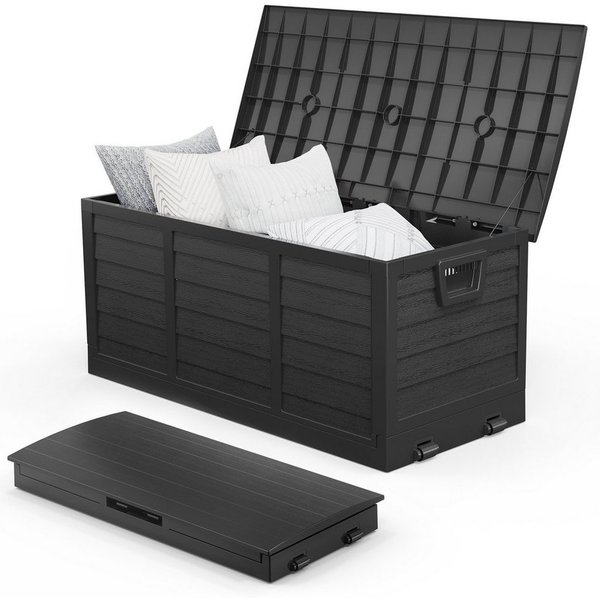 VINGLI Gartenbox Aufbewarungsbox mit/ohne Rädern, Wasserdicht