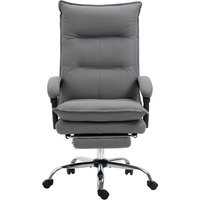 Vinsetto Bürostuhl mit Massagefunktion, höhenverstellbarer Schreibtischstuhl, ergonomischer PC Stuhl in Dunkelgrau für Komfort im Büro Aosom.de