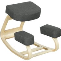 Vinsetto Ergonomischer Kniestuhl, Kniehocker Gesundheitsstuhl für Zuhause, Büro, Meditation, zur Verbesserung der Rückenschmerzen Nackenschmerzen Lindern & Körp