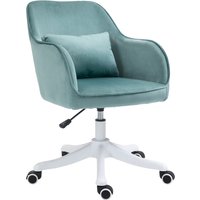 Vinsetto Wohnzimmer Drehstuhl, Massage Bürostuhl, Schreibtischstuhl mit Lendenkissen, Armlehnen, Grün Aosom