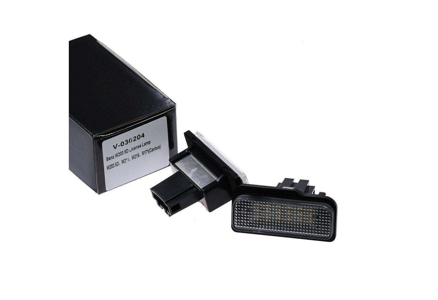 Vinstar KFZ-Ersatzleuchte LED Kennzeichenbeleuchtung E-geprüft für Mercedes Benz, Mercedes Benz W211 W203 W212 W219 R171 SLK – Bild 3 von 5